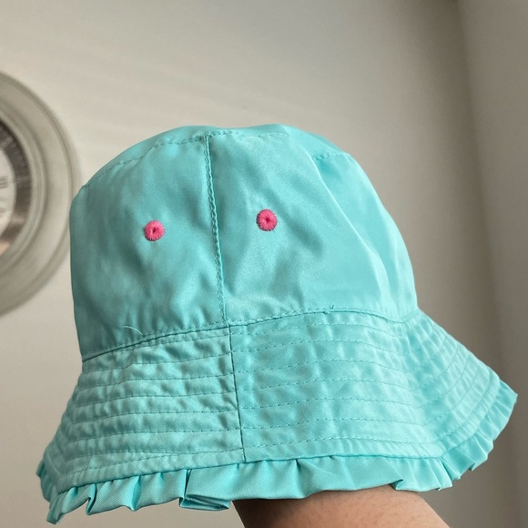 Uv Skinz Aqua Kids Bucket Hat with Pink Patch size 7 - Picture 3 of 6
